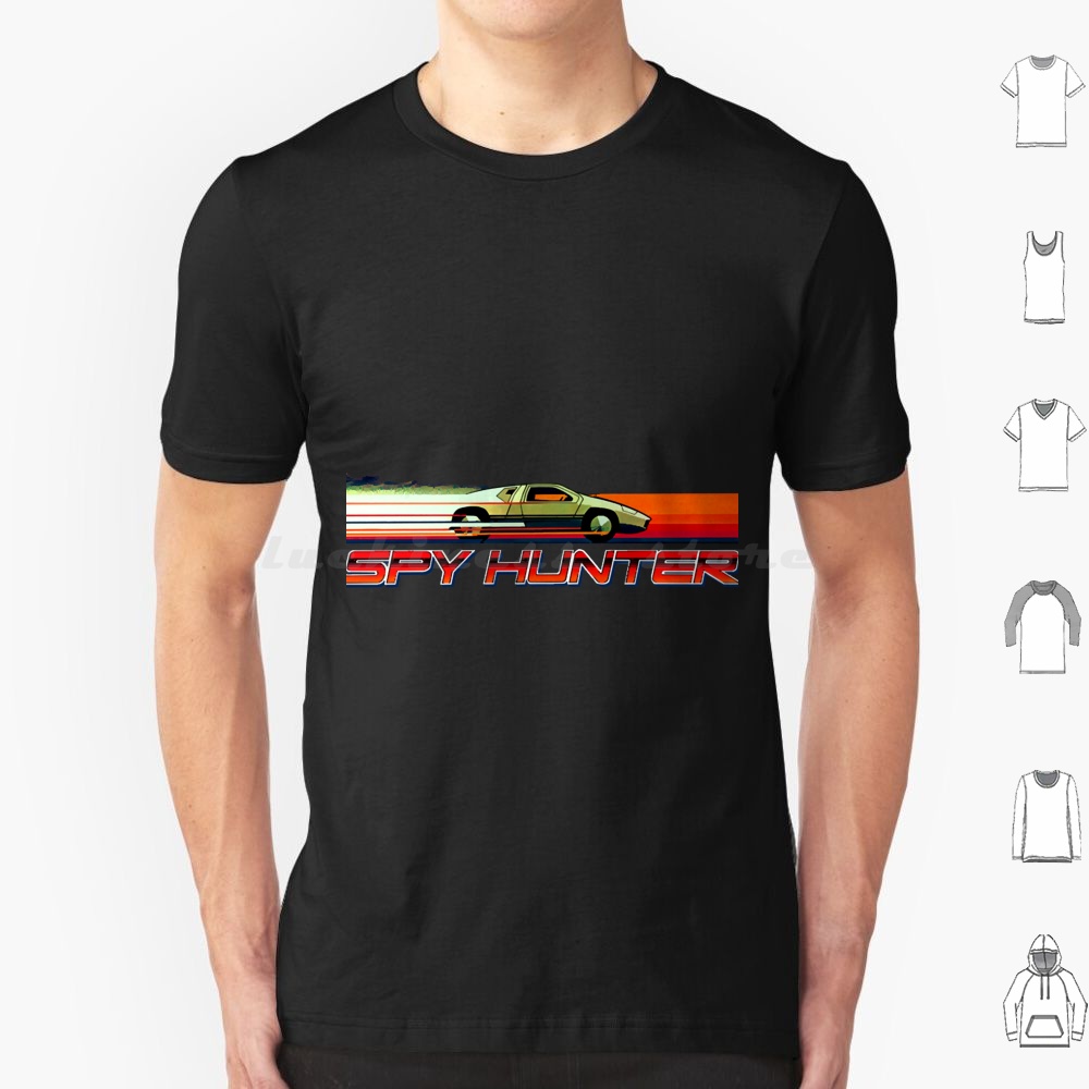Retro Gaming T Shirt - Mod.5 Arcade Hunter Videospiel-T-Shirt, große Größe,