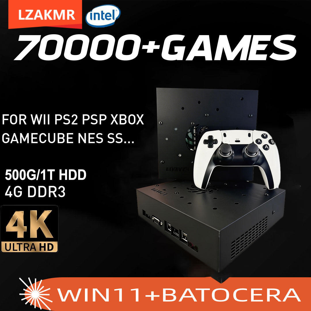 Retro Gaming N64 - Super-Spielkonsole X8 Pro 70000+ Spiele I3-3110M