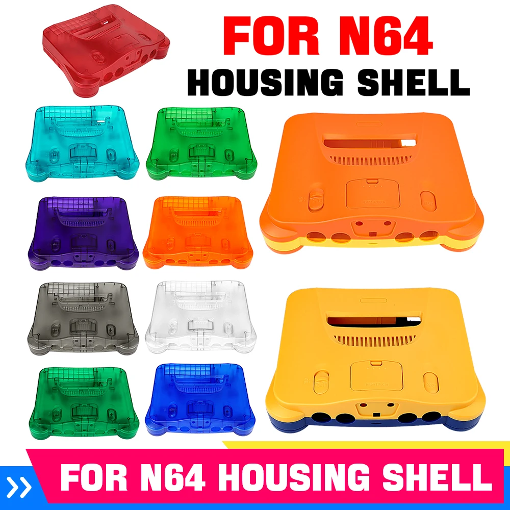 Retro Gaming N64 - 11 FARBEN Ersatz Retro-Videospielkonsolen-Gehäuse Abdeckung Hülle