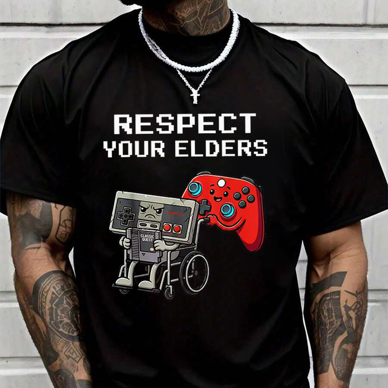 Retro Gaming T Shirt - Retro Gaming Lustiges Gamer-Controller-T-Shirt im 80er-Jahre-Stil