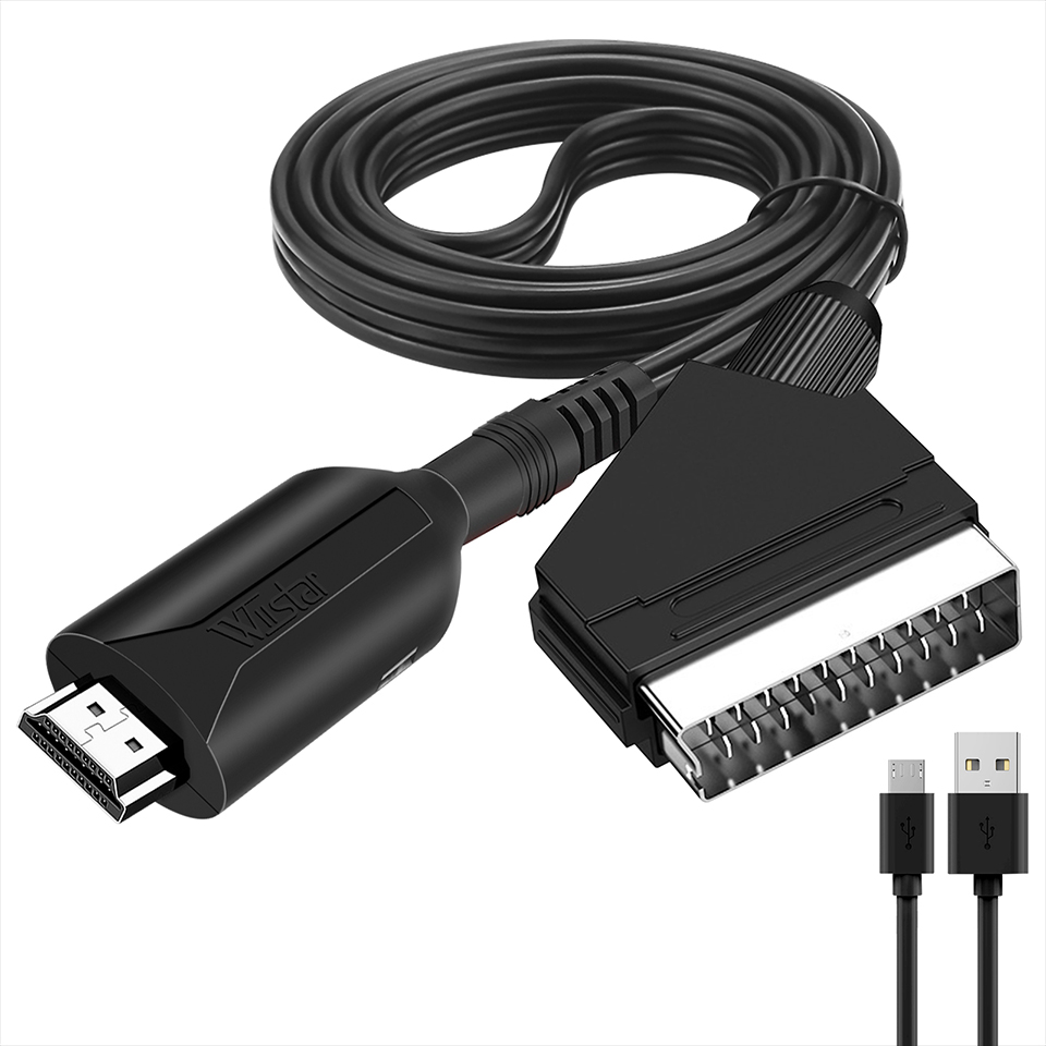 Scart To Hdmi - 1080P HD HDMI-kompatibel zu SCART Video