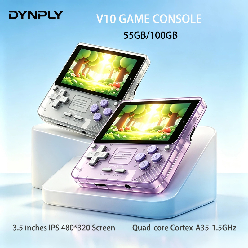 Retro Gaming Kiosk - POWKIDDY V10 3,5-Zoll IPS Oca HD