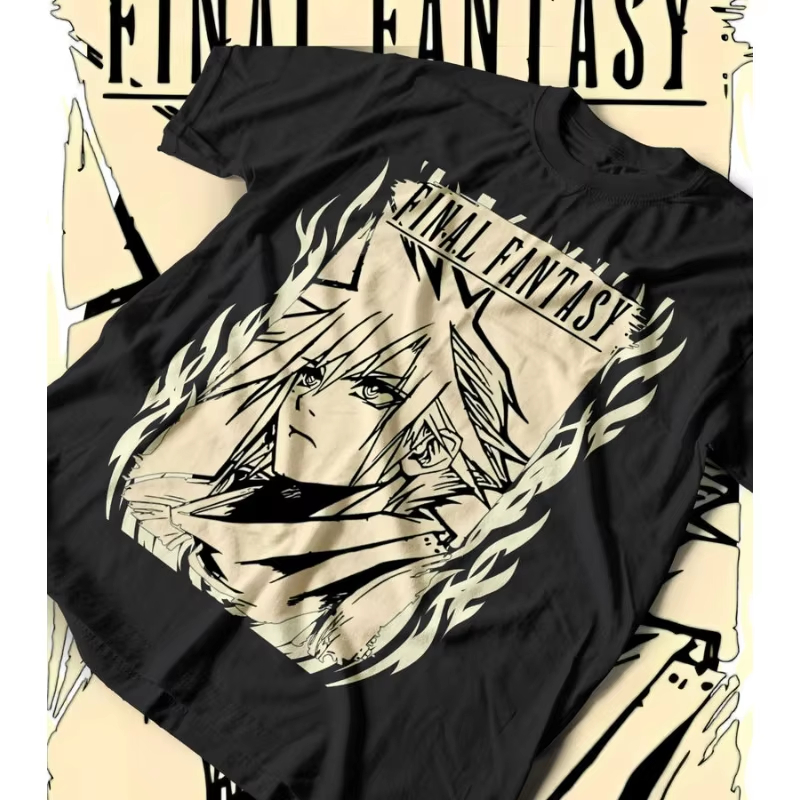 Retro Gaming T Shirt - Final Fantasy VII Rebirth FF7 T-Shirt