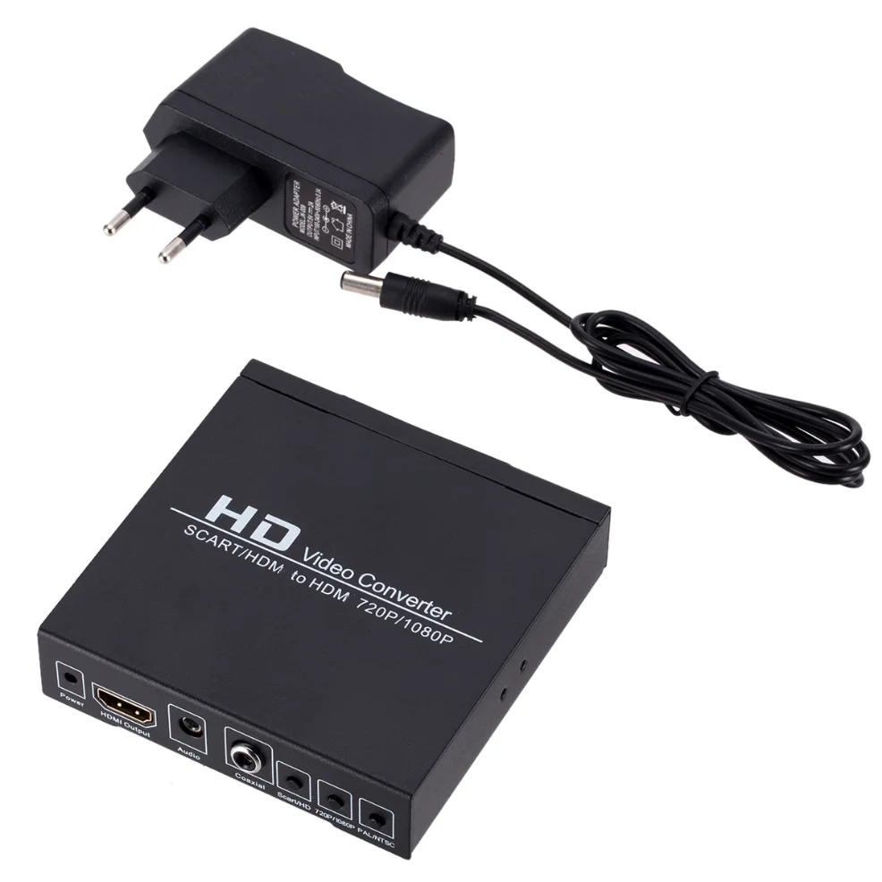 Scart To Hdmi - SCART zu HDMI-kompatibler Video-Adapter Konverter HD-Videokonverter