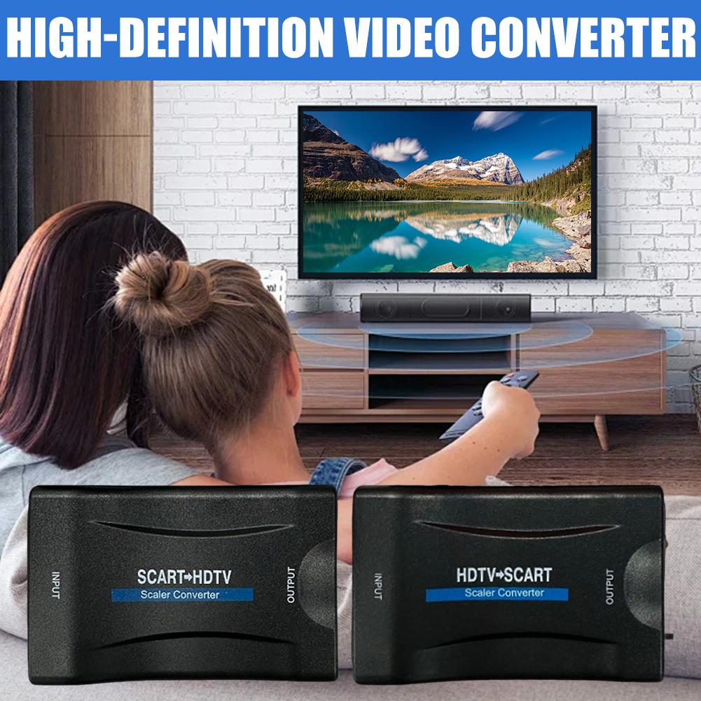 1080P HDMI zu SCART Video-Audi – Scart To Hdmi Bewertung und Preis
