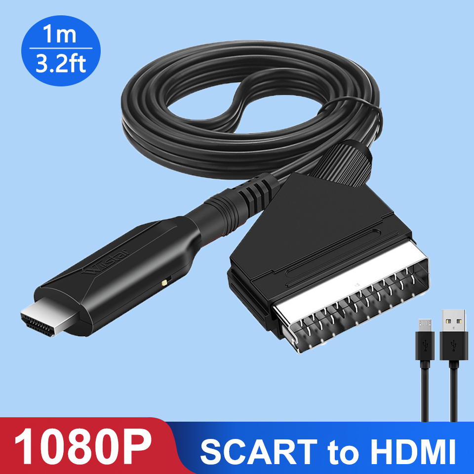 Scart zu HDMI Konverter 1080P  – Scart To Hdmi Bewertung und Preis