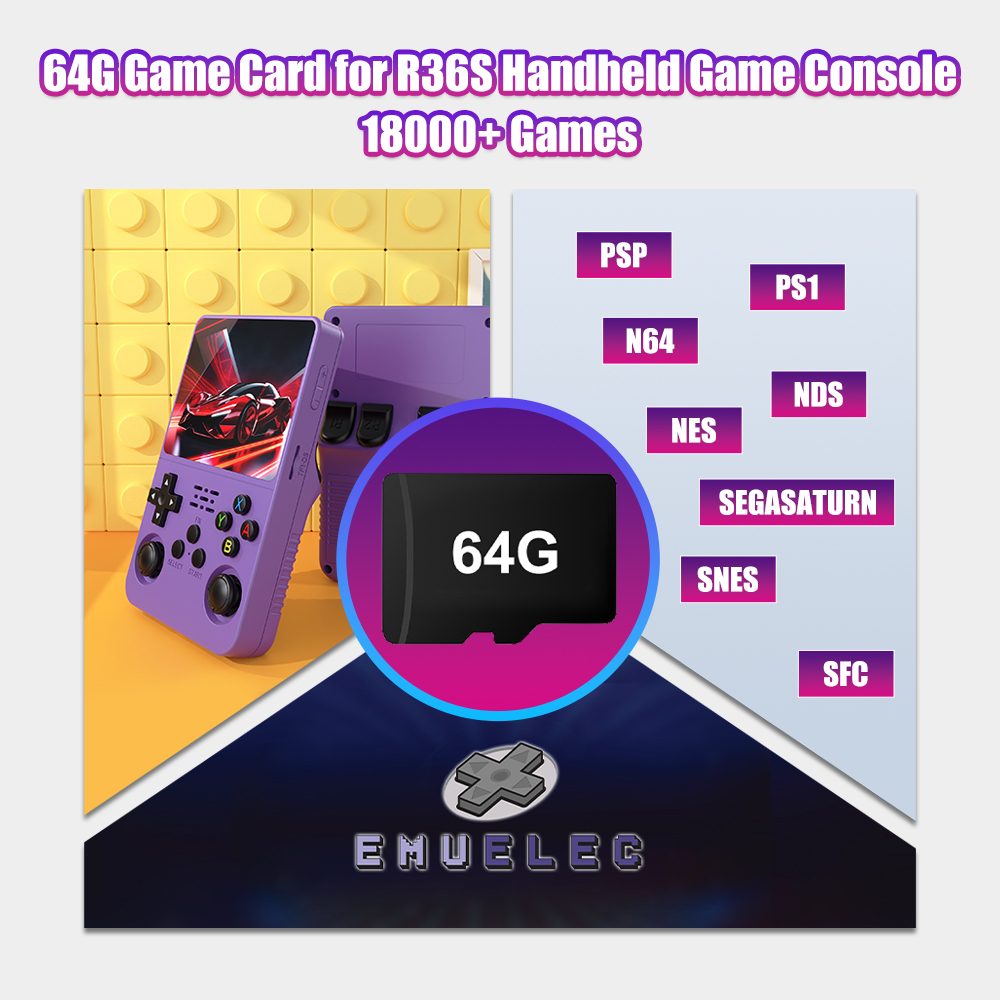 64G Game TF-Karte für R36S Vid – Retro Gaming N64 Bewertung und Preis