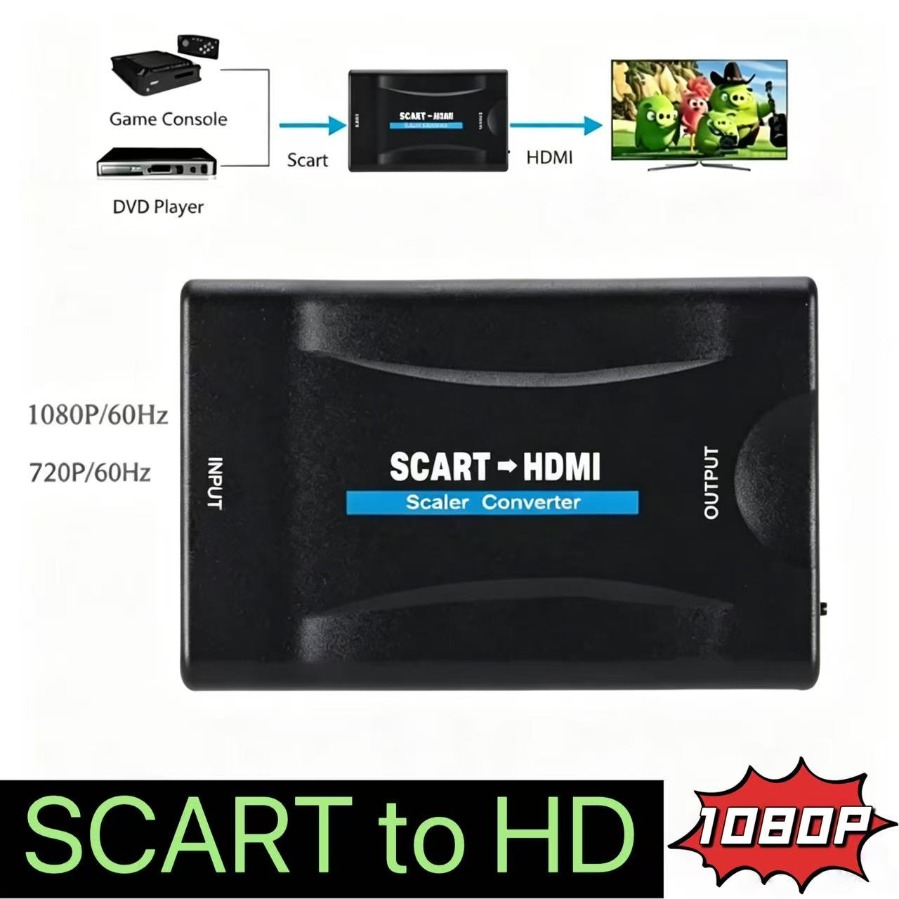 Full HD 1080P SCART zu HDMI-ko – Scart To Hdmi Bewertung und Preis